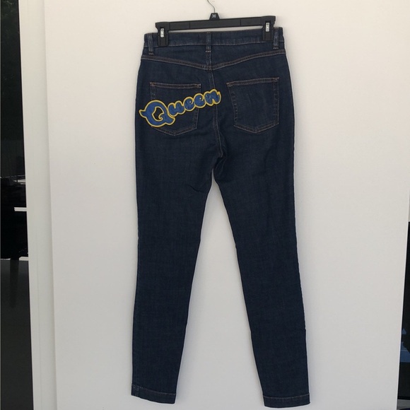 Dolce & Gabbana Denim - Dolce & Gabbana Dark Blue Skinny Jeans with Back Patch